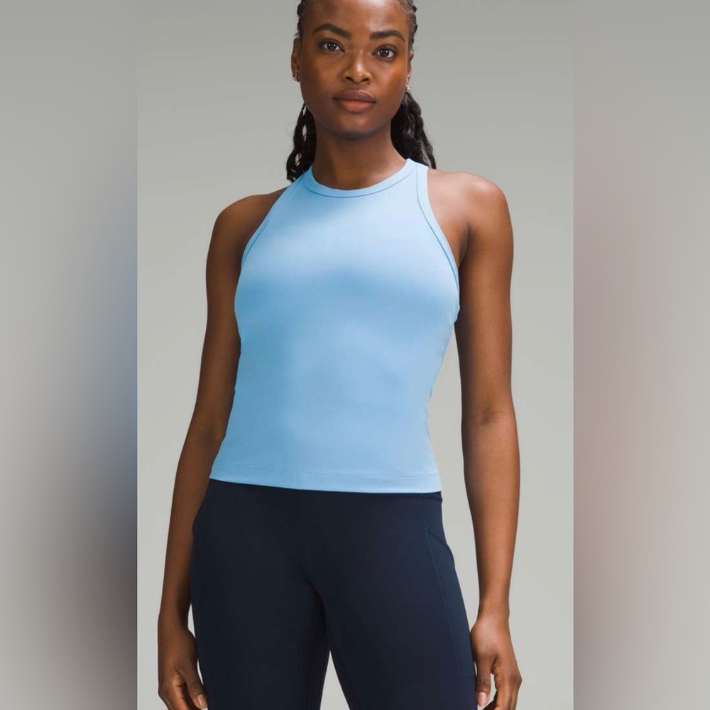 Lululemon Align High waist length Tank aero Blue Size 8 EUC 🩵💙🩵💙🩵💙